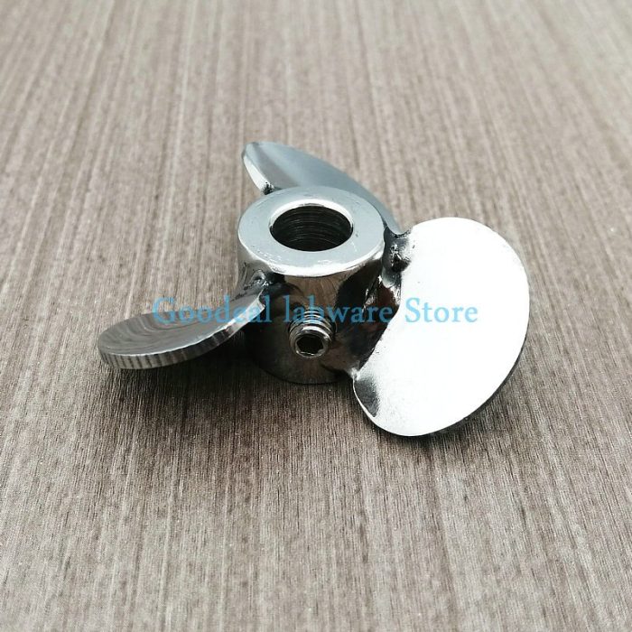 1pcs Stainless Steel Impeller Type Disperse Agitating Paddle Lab Screwing Three Blade Stirring Paddle DIA60mm To 2