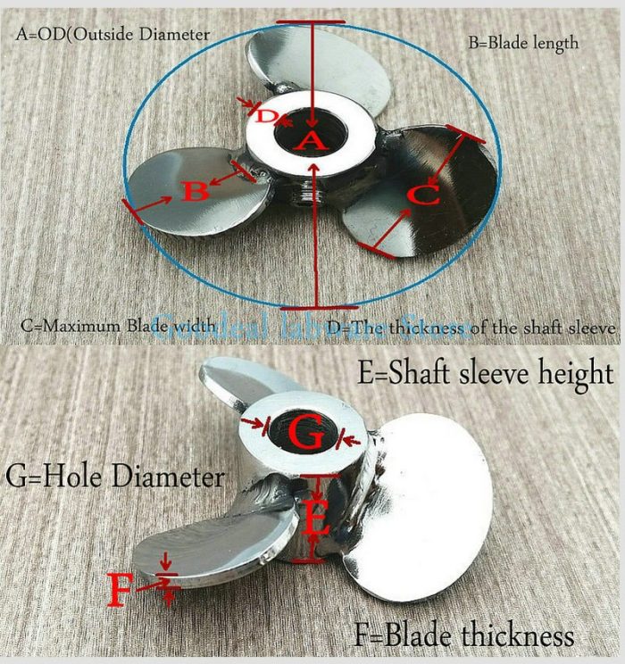 1pcs Stainless Steel Impeller Type Disperse Agitating Paddle Lab Screwing Three Blade Stirring Paddle DIA60mm To 3