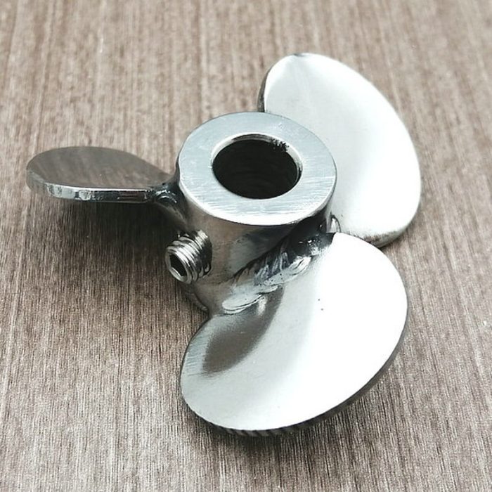 1pcs Stainless Steel Impeller Type Disperse Agitating Paddle Lab Screwing Three Blade Stirring Paddle DIA60mm To
