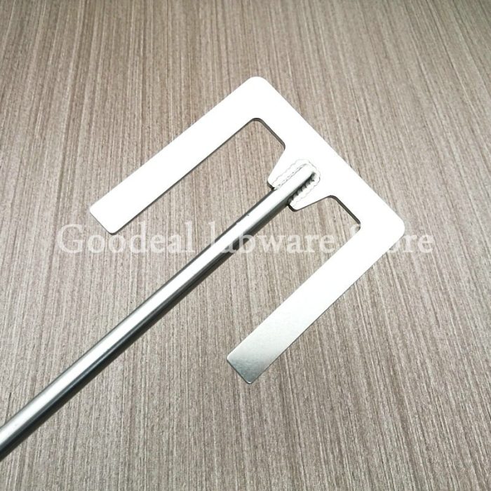 1pcs Lab Stainless Steel E Type Blade Paddle With Rod Leaf Width 40mm To 120mm Stirrer 3
