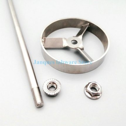 1set Lab Stainless Steel Turbine Type Stirrer Paddle Machine Impeller Turbine Blade With Stirring Rod 1