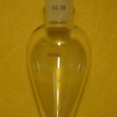 24 29 125ml Glass Pyriform Separatory Funnel Dropping Funnel 4