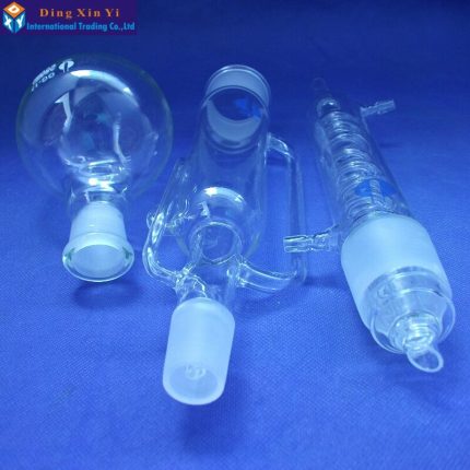 250ml Glass Soxhlet Extractor Extraction Apparatus Soxhlet With Coiled Condenser Condenser And Extractor Body Lab Glassware 5