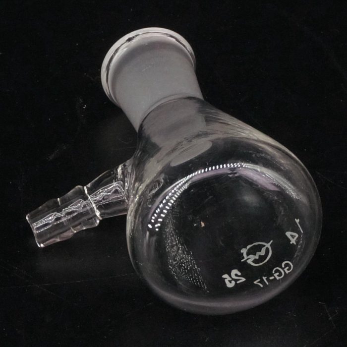 25ml 14 23 Ground Joint Conical Filter Flask With Side Arm Lab Glassware 3