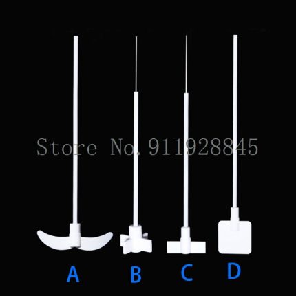 2pcs Lot Lab PTFE Stirring Paddle Stirrer Agitating Aalve Blade Acid And Alkali Resistant Moon Cross 1