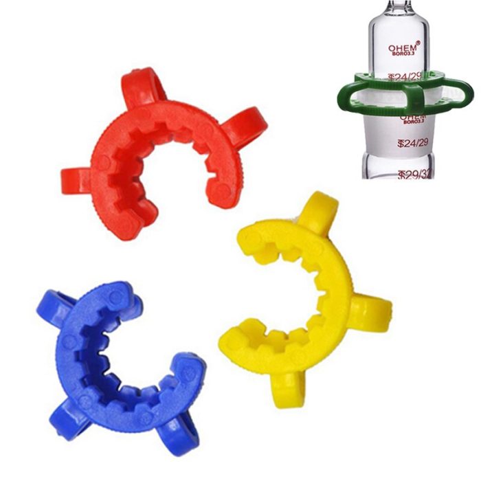 5 10PCS Laboratory Clip Plastic Interface Clip Standard Grinding Mouth Clip Clamp Flask Bayonet Fixed Non