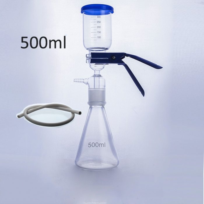 500mL Vacuum Filtration Apparatus With Rubber Tube Glass Sand Core Liquid Solvent Filter Unit Device Laboratory