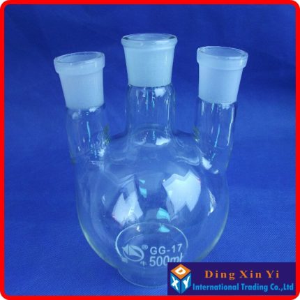 500ml 24 29 Three Necked Round Bottom Flask Flask Round Bottom With Three Necks Short Neck 1