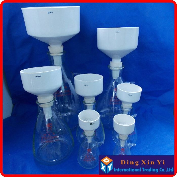 500ml Suction Flask 100mm Buchner Funnel Filtration Buchner Funnel Kit With Heavy Wall Glass Flask Laboratory 2