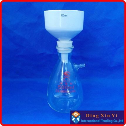 500ml Suction Flask 100mm Buchner Funnel Filtration Buchner Funnel Kit With Heavy Wall Glass Flask Laboratory