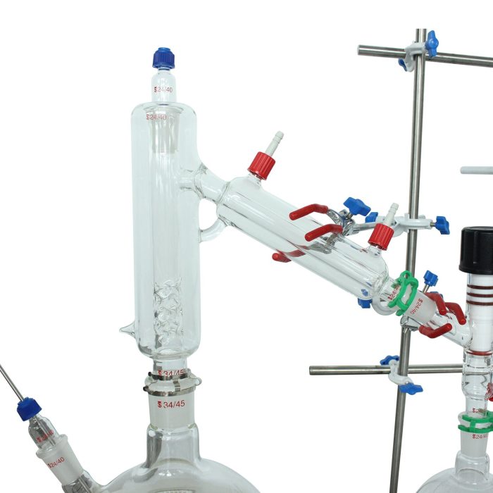5L Lab Short Path Distillation Kit CBD Oil Extract Industry High Productivity Glass Wiped Film Heating 3