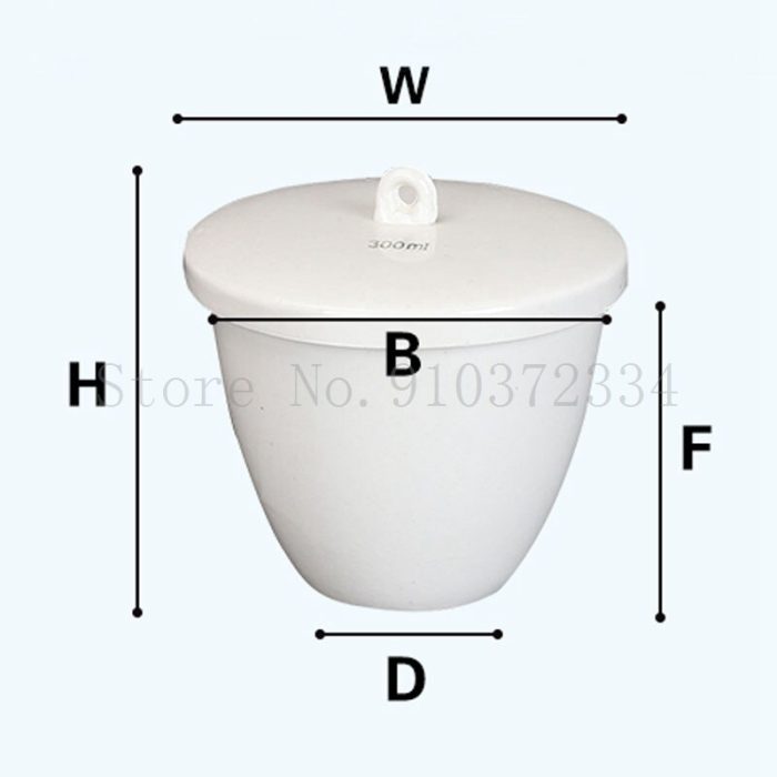 5pcs Lot High Temperature Resistant Ceramic Crucible With Cover Laboratory Porcelain Crucible 3