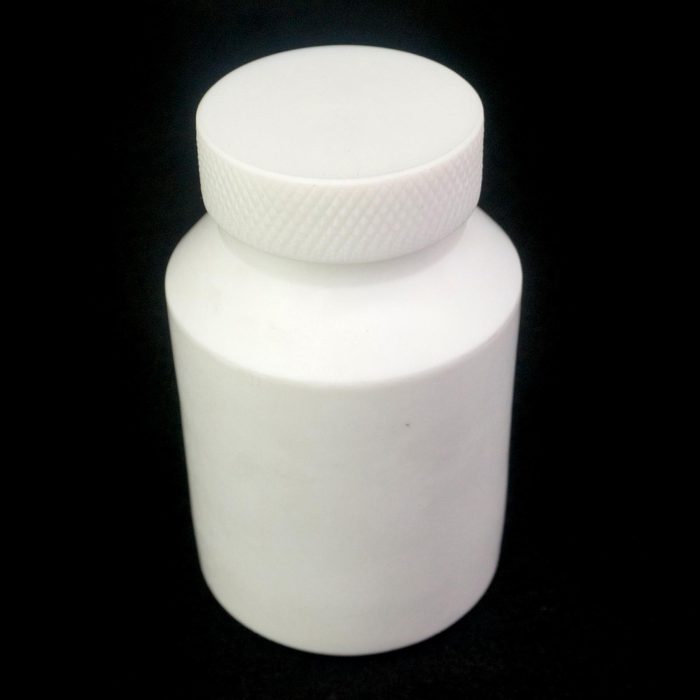 Capacity 250ml White PTFE Wide Mouth Reagent Bottle Labware 200 C 250 C 1
