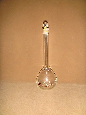Clear Volumetric Flask 250ML 20C Measuring Flask Graduated Flask Lab Glass