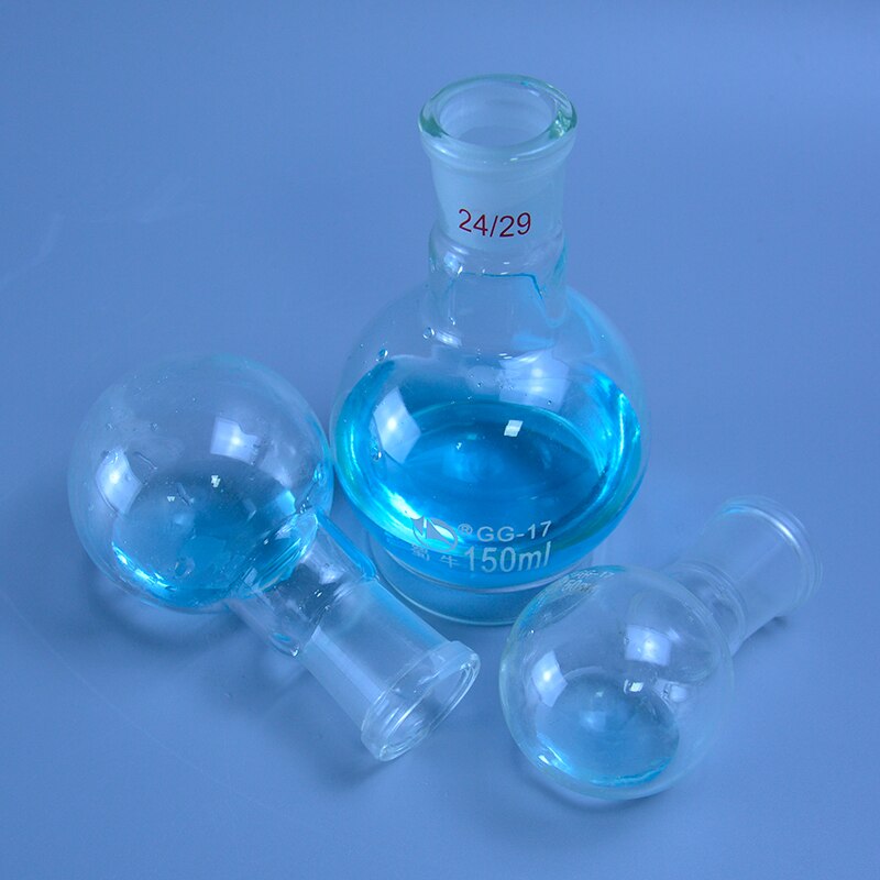 DXY 1000ml Single Neck Round Bottom Flask Boiling Flask Round Bottom Short Neck Standard Ground Mouth 4