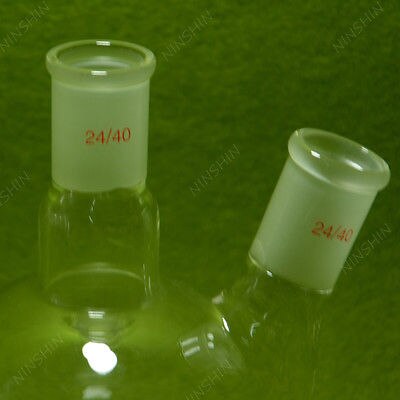 Flat Bottom Flask 1000ML 2 Neck 24 40 Two Neck Lab Glassware 24 40 1