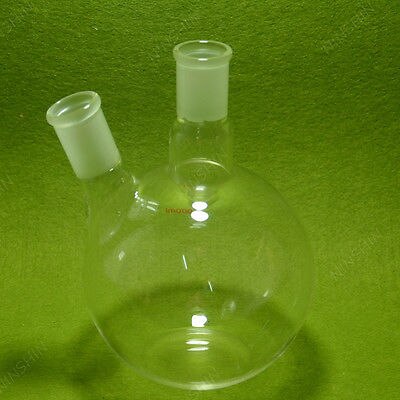 Flat Bottom Flask 1000ML 2 Neck 24 40 Two Neck Lab Glassware 24 40 3