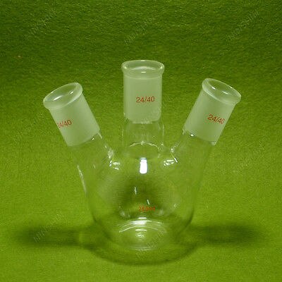 Flat Bottom Flask 250ML 24 40 3 Neck Three Neck Chemistry Lab Glassware 1