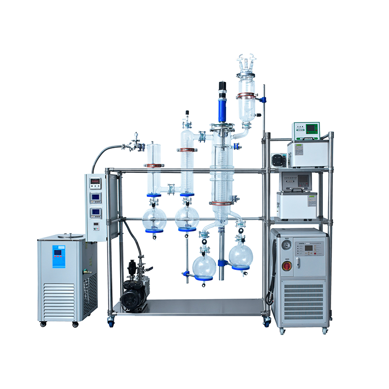 Valuen 6inch Molecular Distillation Machine For Hemp Oil Purification Glass molecular distillation