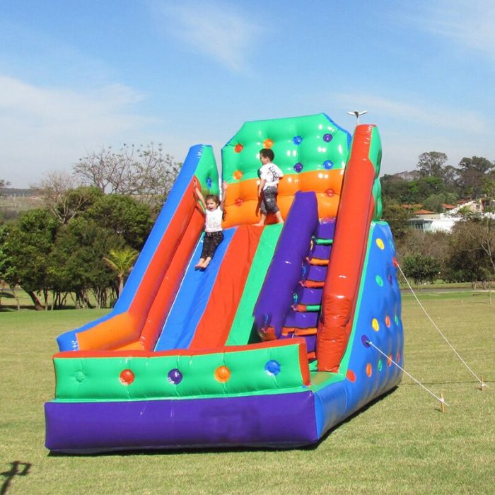 Inflatable Slide Factory Customized Dual Lane Inflatable Slide Combo For Children Playing Outdoor