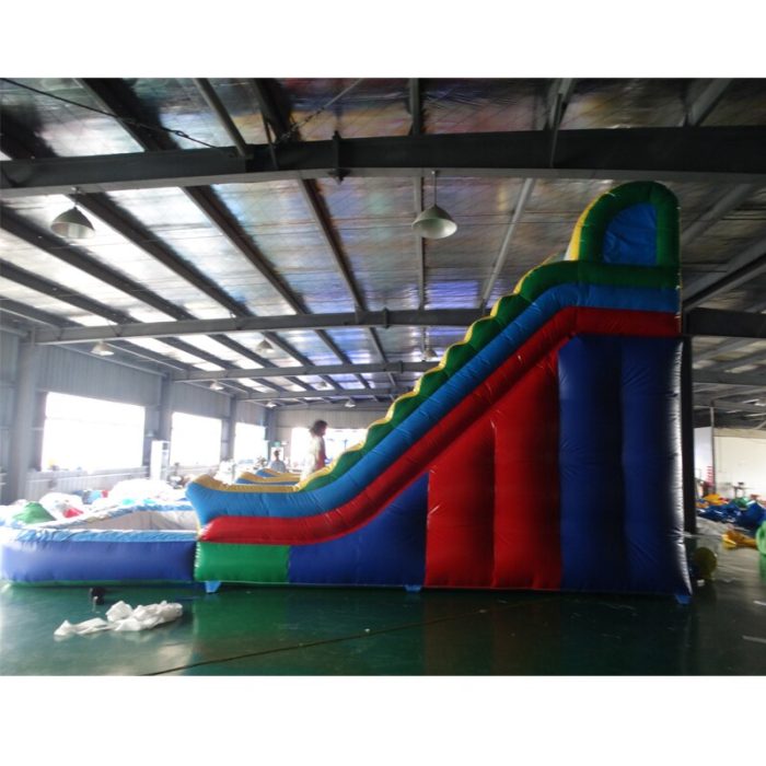 Inflatable Water Slide With Pool Inflatable Slide Pool Factory Made Commercial PVC Mesh Cloth For Outdoor 3