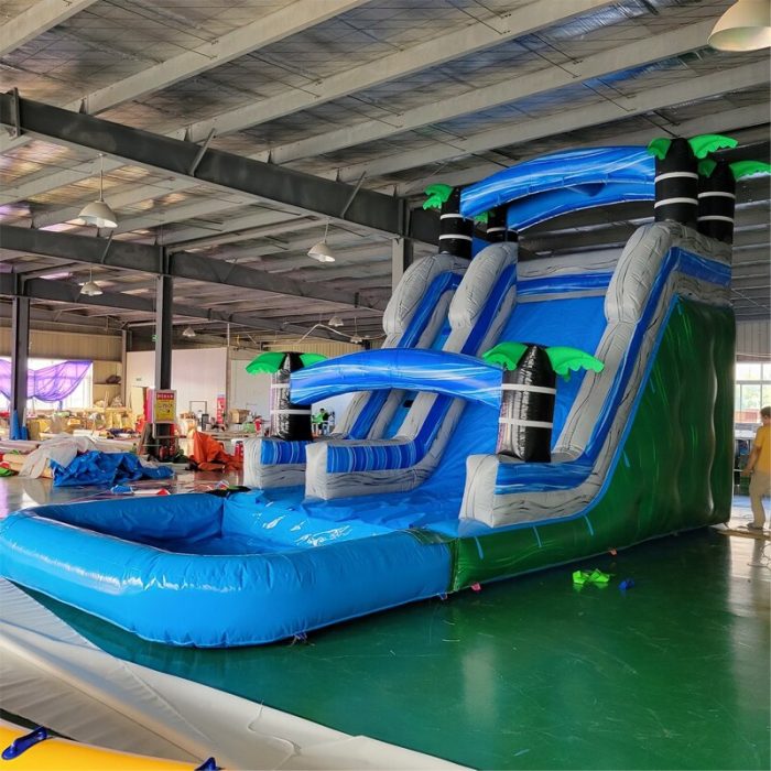 Inflatable Water Slide With Pool Popular Design Commercial Or House Use For Children In Stock For 2
