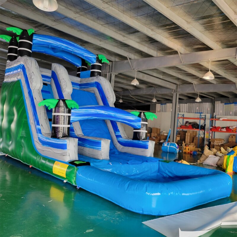 Inflatable Water Slide With Pool Popular Design Commercial Or House Use For Children In Stock For