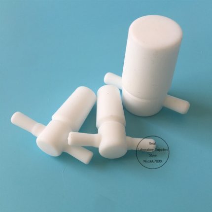 Lab 14 16 19 24 29 34 Sealing Plug PTFE Solid Stopper Dengan Handle Untuk Sekolah 1