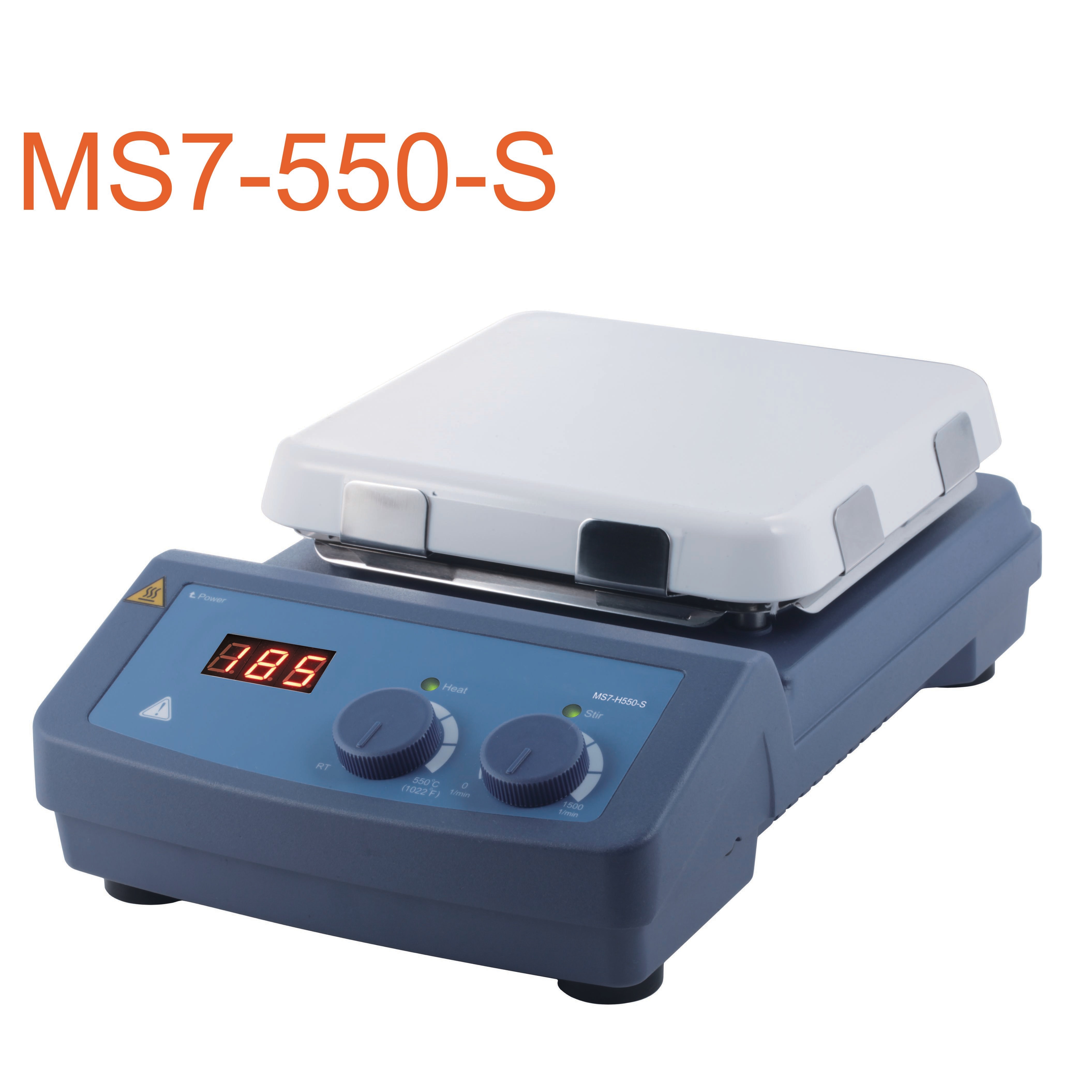 MS7 H550 S LED Digital 7 Square Hotplate Magnetic Stirrer Glass Ceramic Hotplate Heating Temperature Up