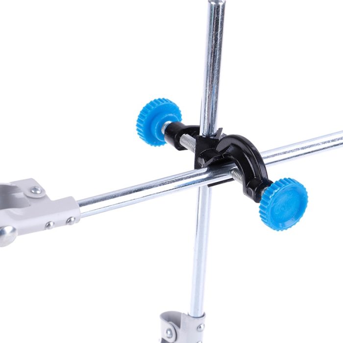 New Lab Stands Double Top Wire Clamps Holder Metal Grip Supports Right Angle Clip School Accesseries 3