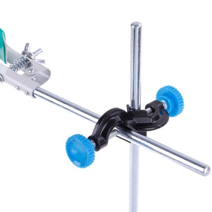 New Lab Stands Double Top Wire Clamps Holder Metal Grip Supports Right Angle Clip School Accesseries