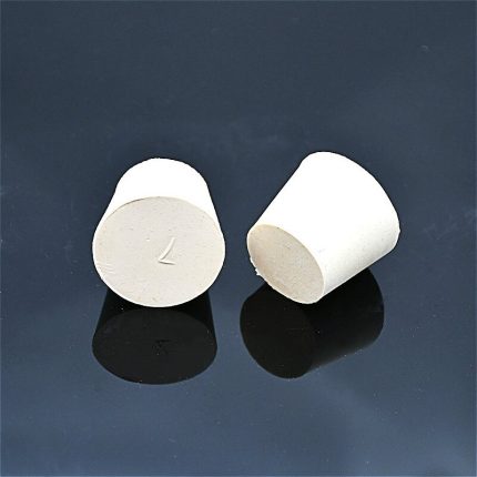 Rubber Stopper White Rubber Plug Big Flask Plug Resist High Without Hole Temperatures Corrosion Lab Supplies 1