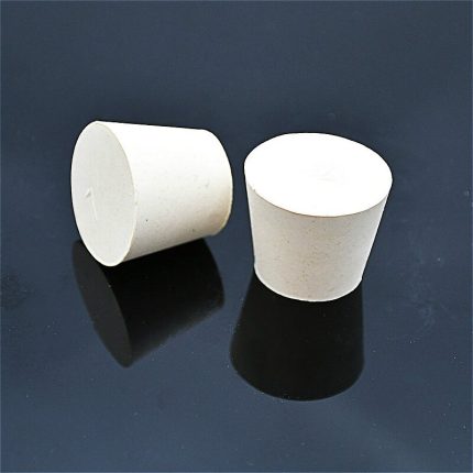 Rubber Stopper White Rubber Plug Big Flask Plug Resist High Without Hole Temperatures Corrosion Lab Supplies