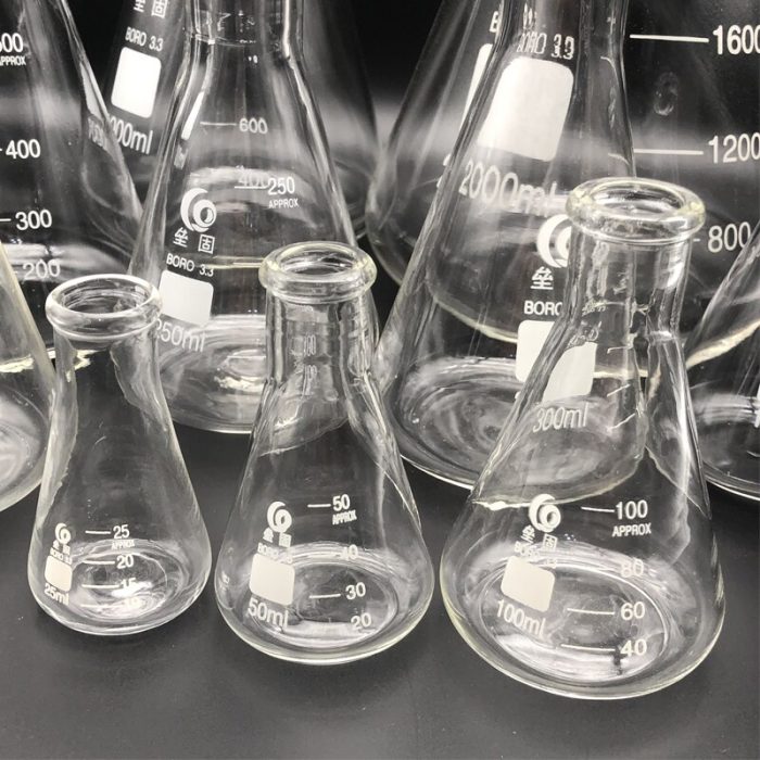 Thicken Glass Erlenmeyer Flask Laboratory Conical Flask Borosilicate 3 3 High Temperature Resistance Measuring Glass 2