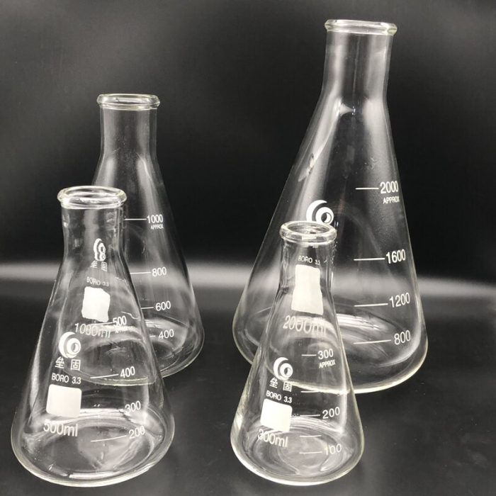 Thicken Glass Erlenmeyer Flask Laboratory Conical Flask Borosilicate 3 3 High Temperature Resistance Measuring Glass 4