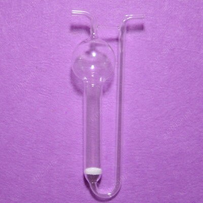 U Porous Glass Plate Absorption Tube OD 40MM 10ML White Lab Glassware Enviorment