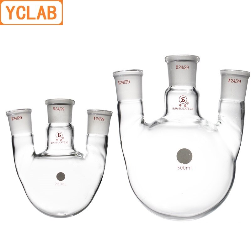 YCLAB 1000mL 24 29 3 Or 29 32 3 Distillation Flask 1L Straight Shape With Three 2