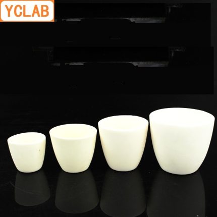 YCLAB 200mL Corundum Crucible With Lid Or No Lid High Temperature Resistance Alumina Laboratory Chemistry Equipment 1
