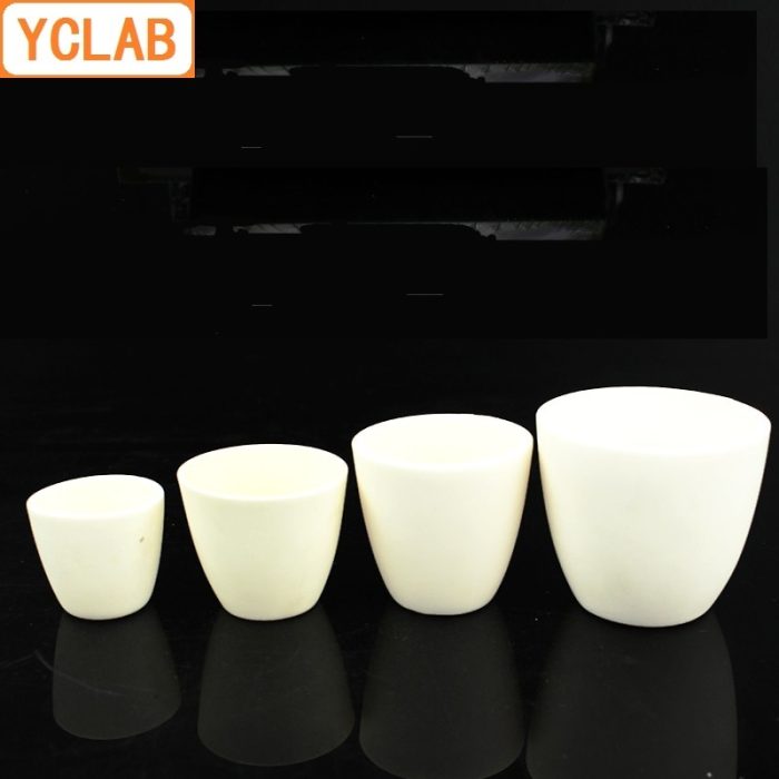 YCLAB 250mL Corundum Crucible With Lid Or No Lid Alumina High Temperature Resistance Laboratory Chemistry Equipment 2