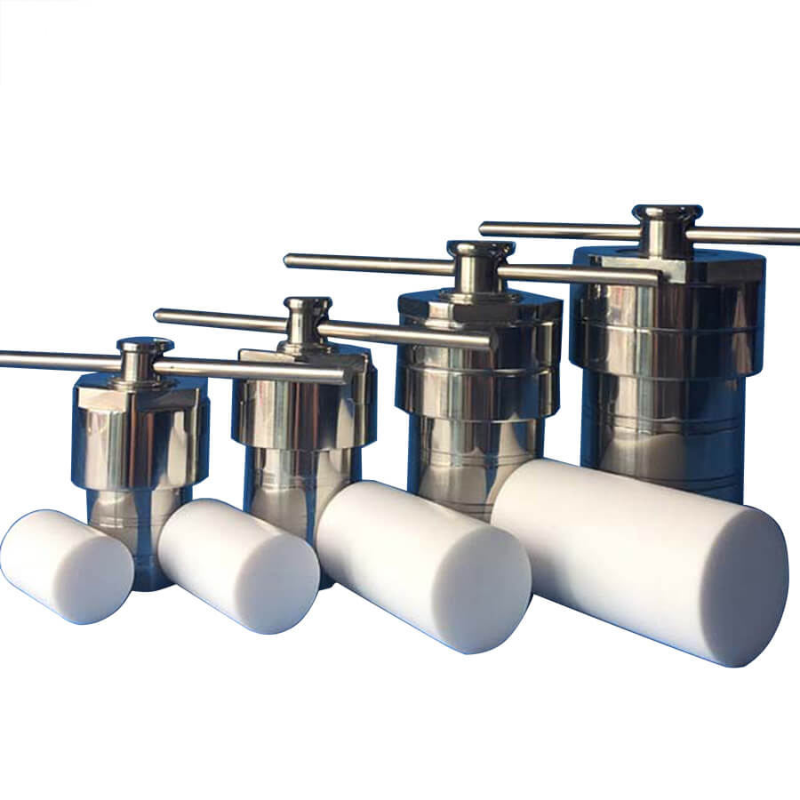 Synthetic Chemicals Processing Stainless Steel Hydrothermal Synthesis Autoclave Reactor PTFE Lined