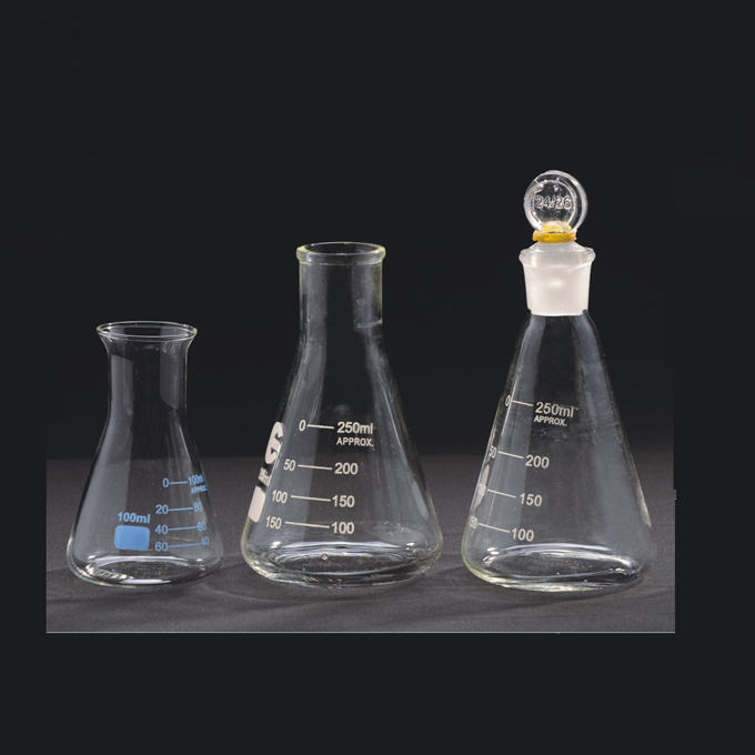 50ml Glass Conical Flask with Joint Glass Erlenmeyer Flask Glass