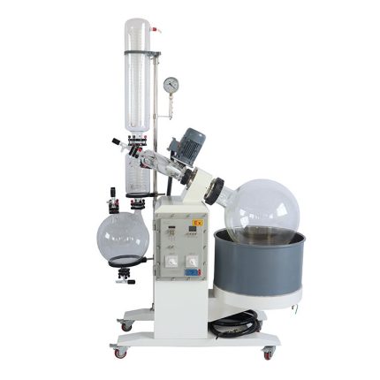20L Rotary Evaporator, Vertical Coiled Condenser, Motorized Lift
