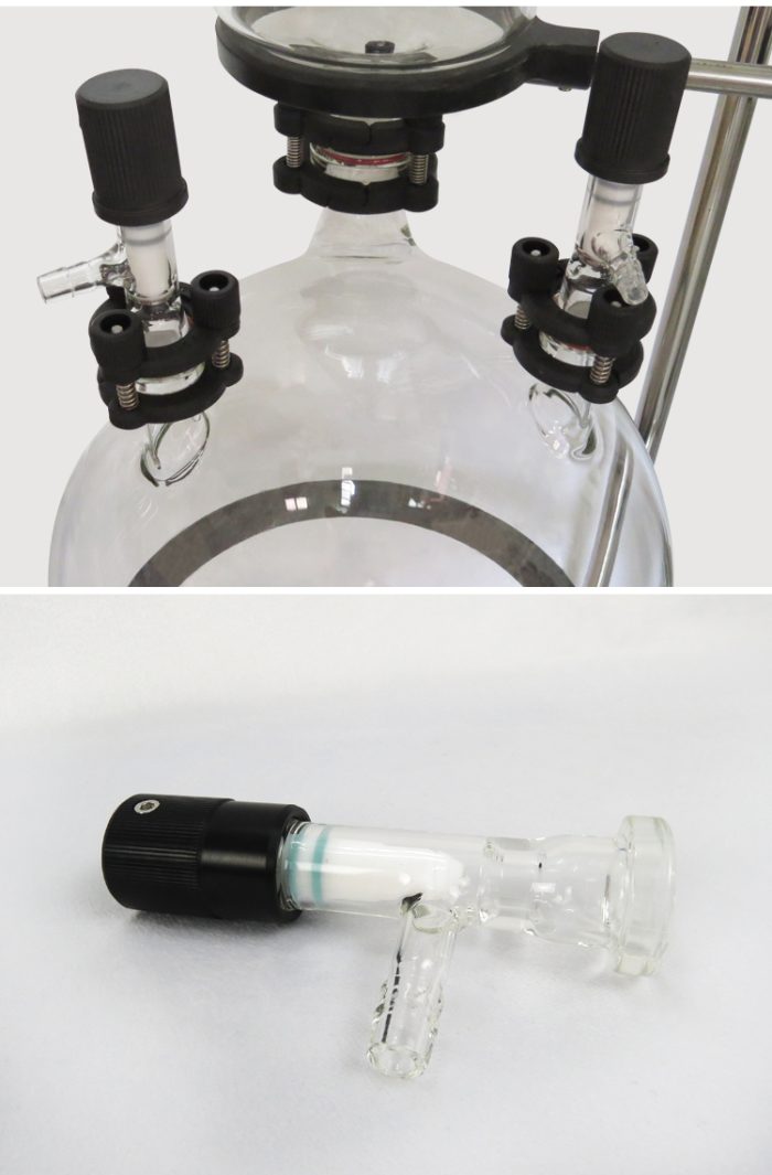 Válvula PTFE para evaporador rotativo de laboratorio de 15 mm y 19 mm
